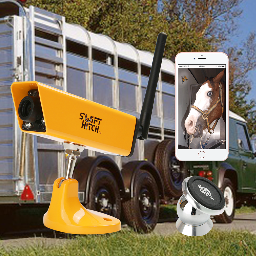 Swift Hitch SH04 Application for Baler Watching and Horse Transporting in Horse Trailer